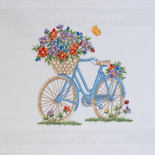 Lade das Bild in den Galerie-Viewer, Geschirrtuch Fahrrad, weiß
