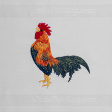 Load image into Gallery viewer, Rooster tea towel, white
