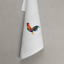 Load image into Gallery viewer, Rooster tea towel, white
