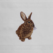 Load image into Gallery viewer, Rabbit tea towel, white
