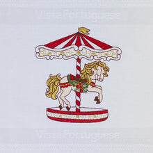 Lade das Bild in den Galerie-Viewer, Geschirrtuch Karussell, weiß
