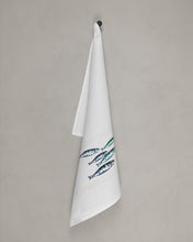 Load image into Gallery viewer, Tea towel sardines turquoise-petrol
