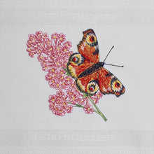 Load image into Gallery viewer, Geschirrtuch Schmetterling, weiß
