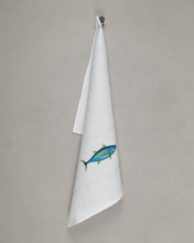 Load image into Gallery viewer, Tea towel tuna, white
