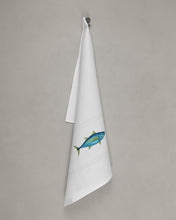 Load image into Gallery viewer, Tea towel tuna, white

