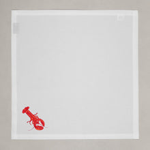 Lade das Bild in den Galerie-Viewer, Serviette Hummer, weiß
