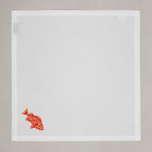 Lade das Bild in den Galerie-Viewer, Serviette Rotbarsch, weiß
