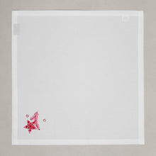 Lade das Bild in den Galerie-Viewer, Serviette Weihnachtsornamente, weiß
