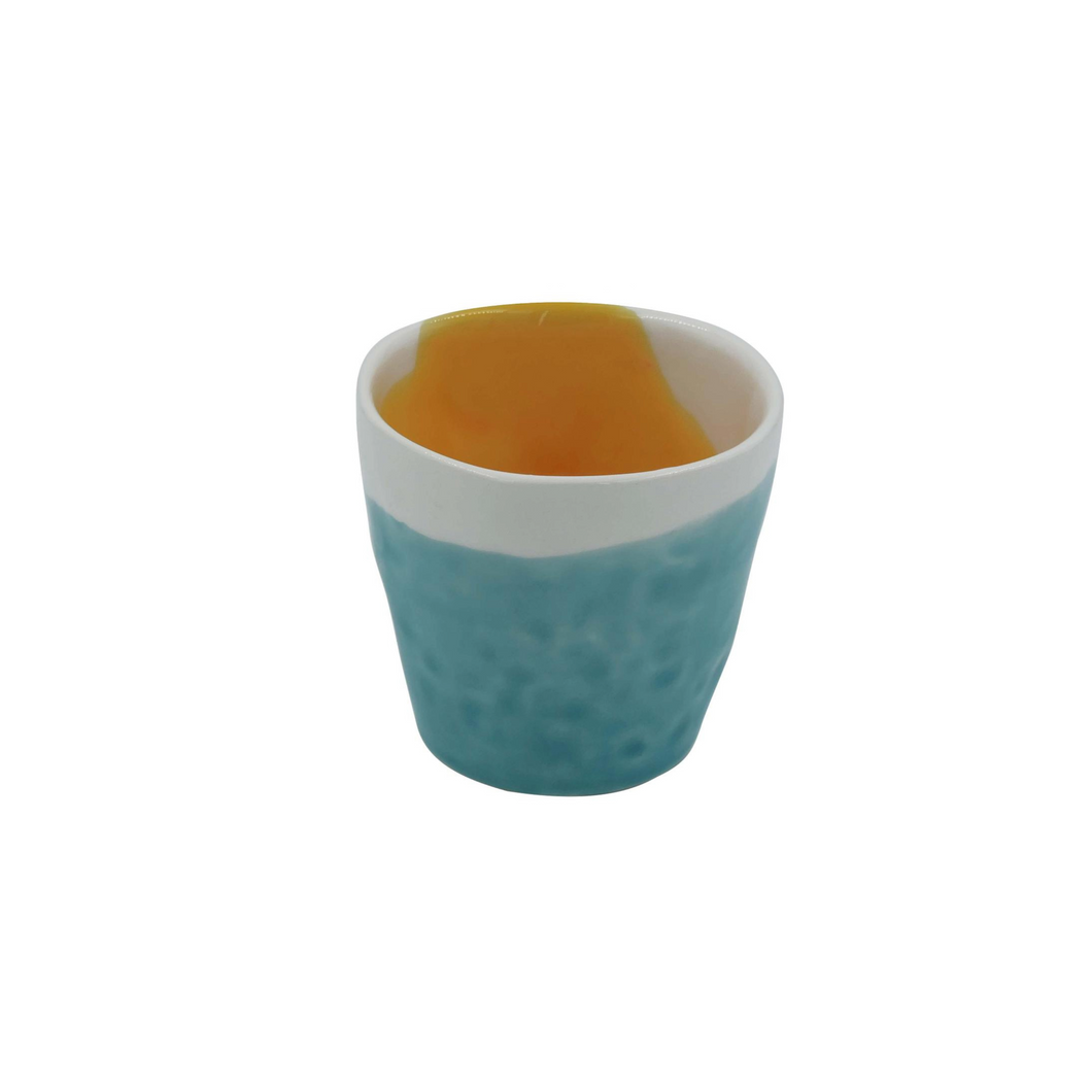 Color Coffee Cup Blue/Yellow