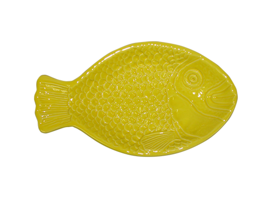 Fischplatte Zitronengelb klein