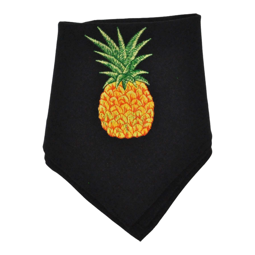 Serviette Ananas, schwarz