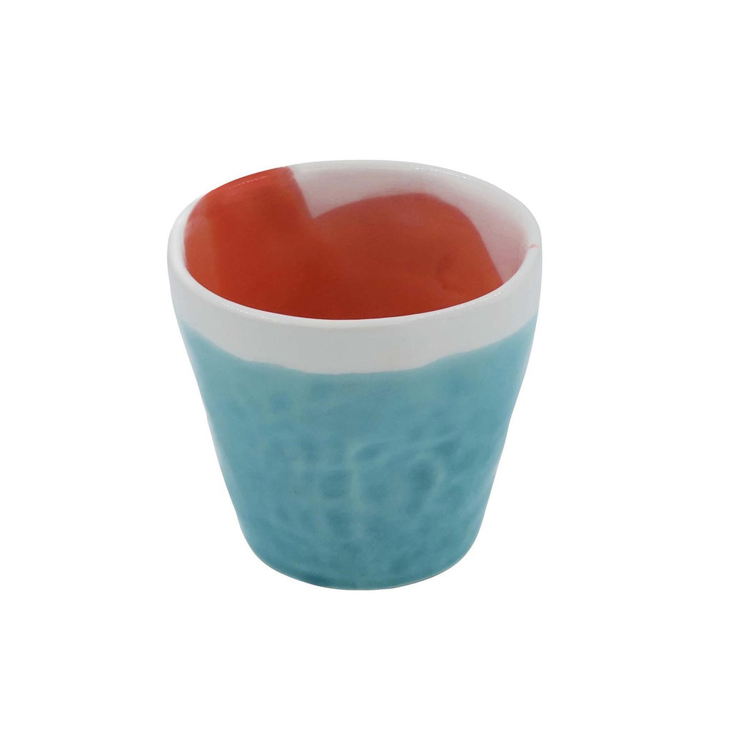 Color Coffee Cup Blue/Coral
