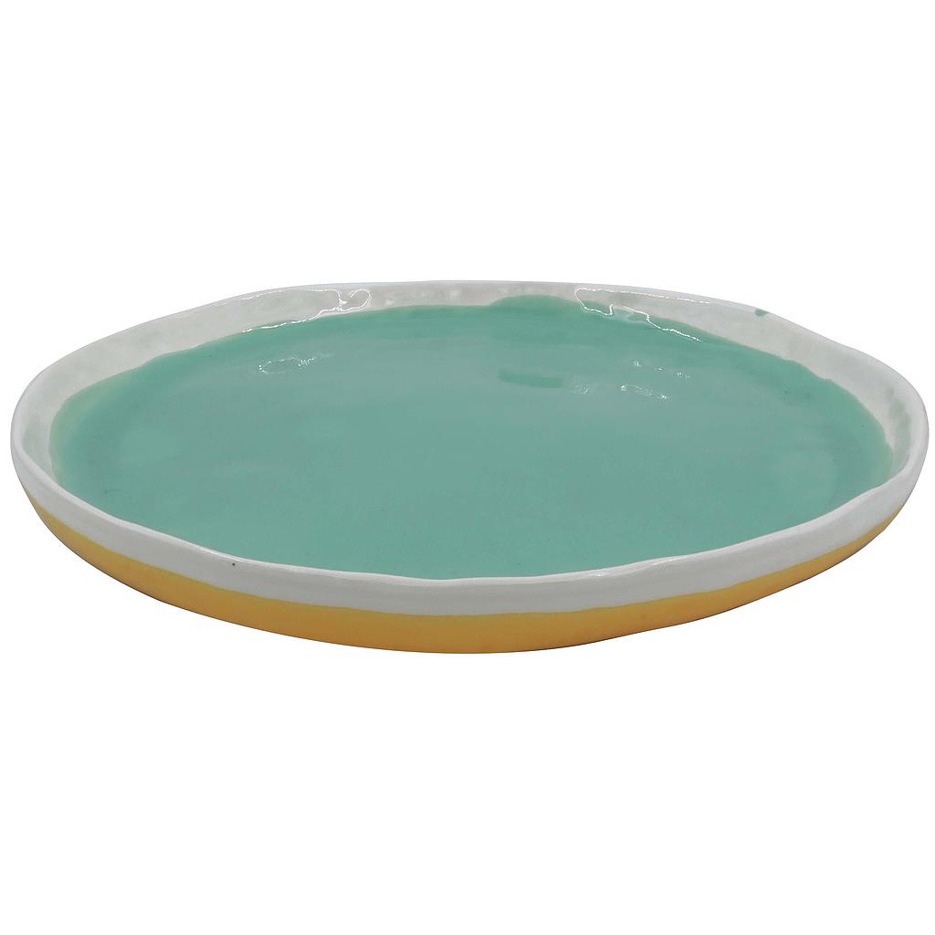 Color Dinner Plate Yellow/Green
