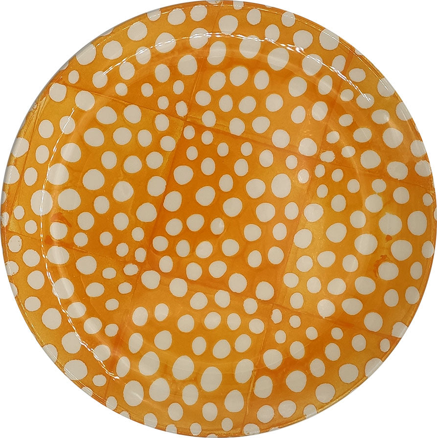 Multicolor Graphics Dinner Plate - Dots yellow