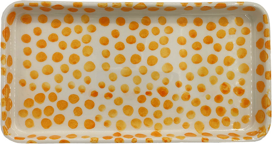 Multicolor Graphics Small Platter - Dots yellow