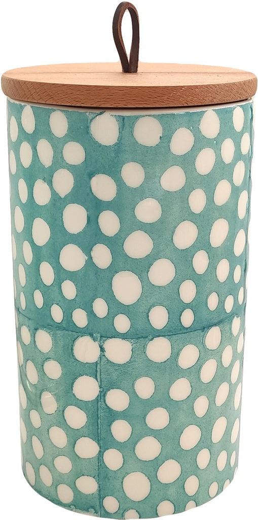 Multicolor Graphics Canister L - Dots turquoise