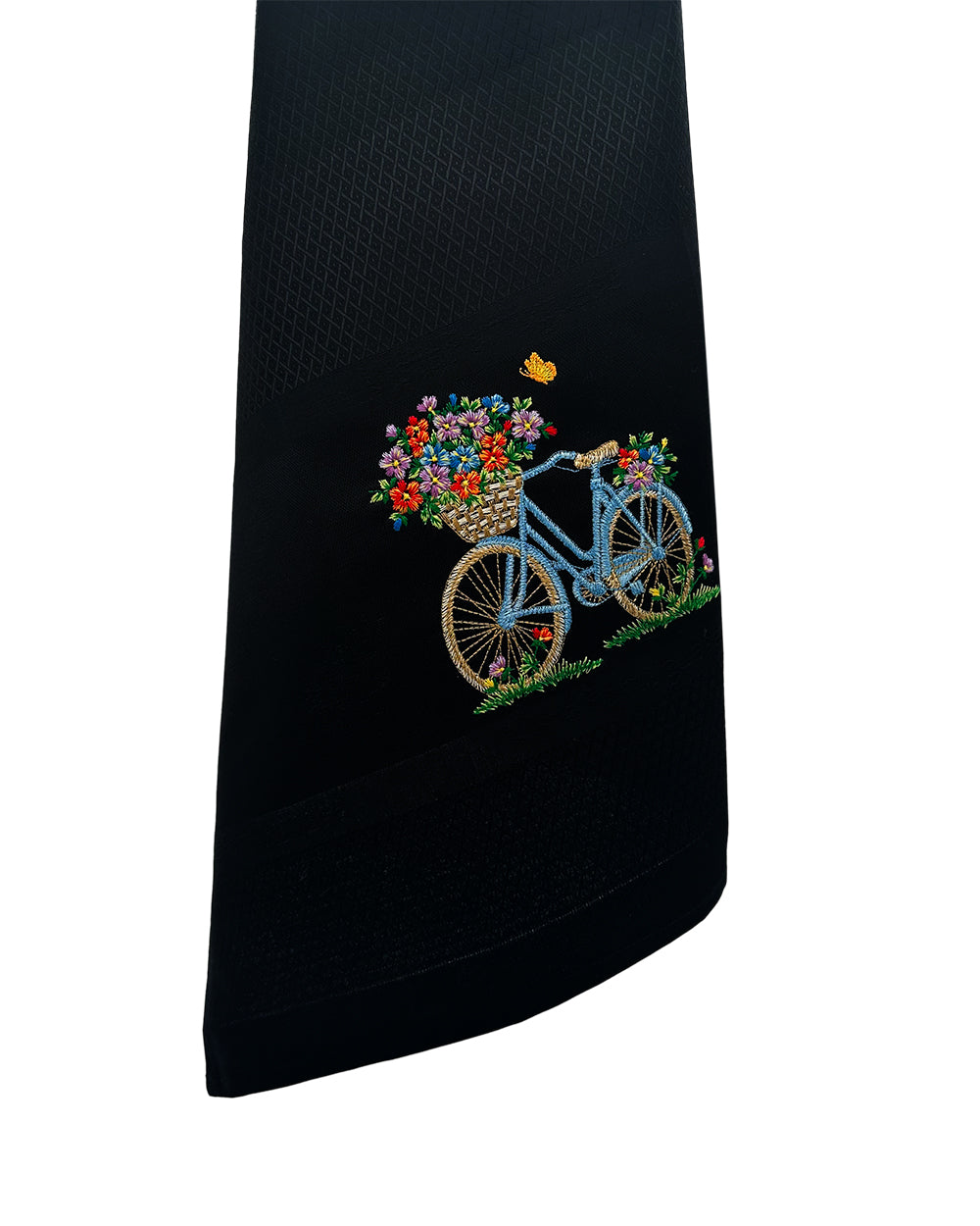 Geschirrtuch Fahrrad, schwarz