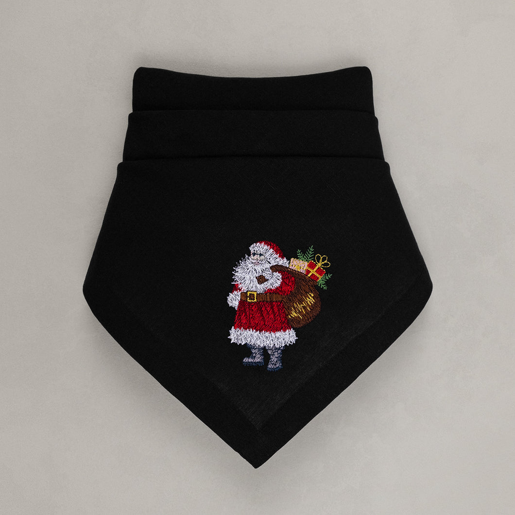 Serviette Santa Claus, schwarz