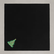 Lade das Bild in den Galerie-Viewer, Serviette Weihnachtsbaum, schwarz
