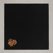 Lade das Bild in den Galerie-Viewer, Serviette Weihnachtseichhörnchen, schwarz
