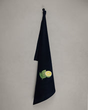 Load image into Gallery viewer, Tea towel lime, black
