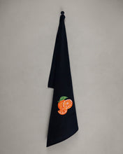 Load image into Gallery viewer, Tea towel orange, black
