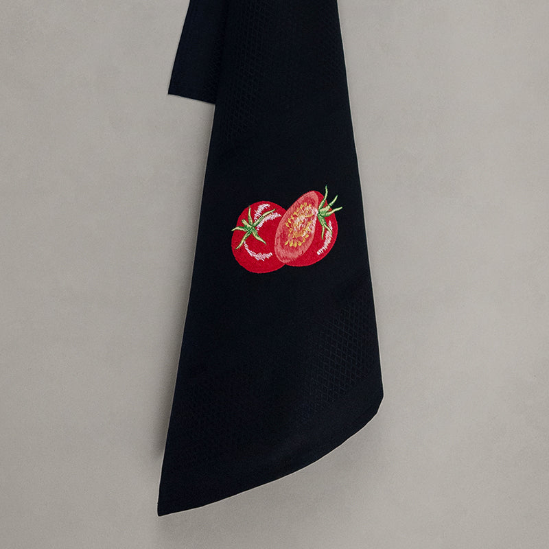 Geschirrtuch Tomate, schwarz
