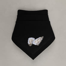 Lade das Bild in den Galerie-Viewer, Serviette Austern, schwarz
