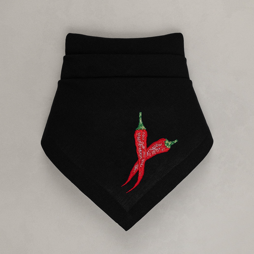 Serviette Chili, schwarz