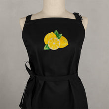 Lade das Bild in den Galerie-Viewer, Schürze Zitrone, schwarz
