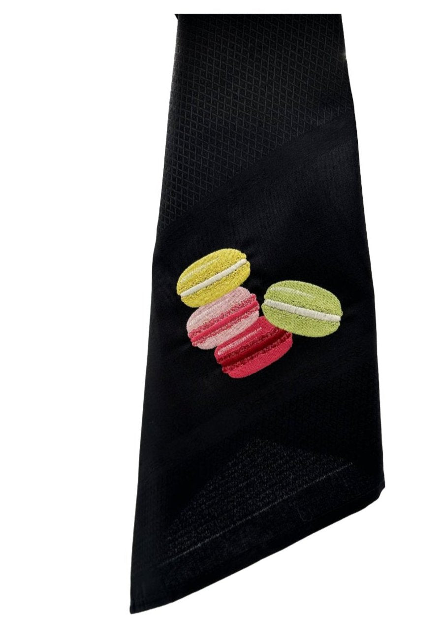 Geschirrtuch Macarons, schwarz