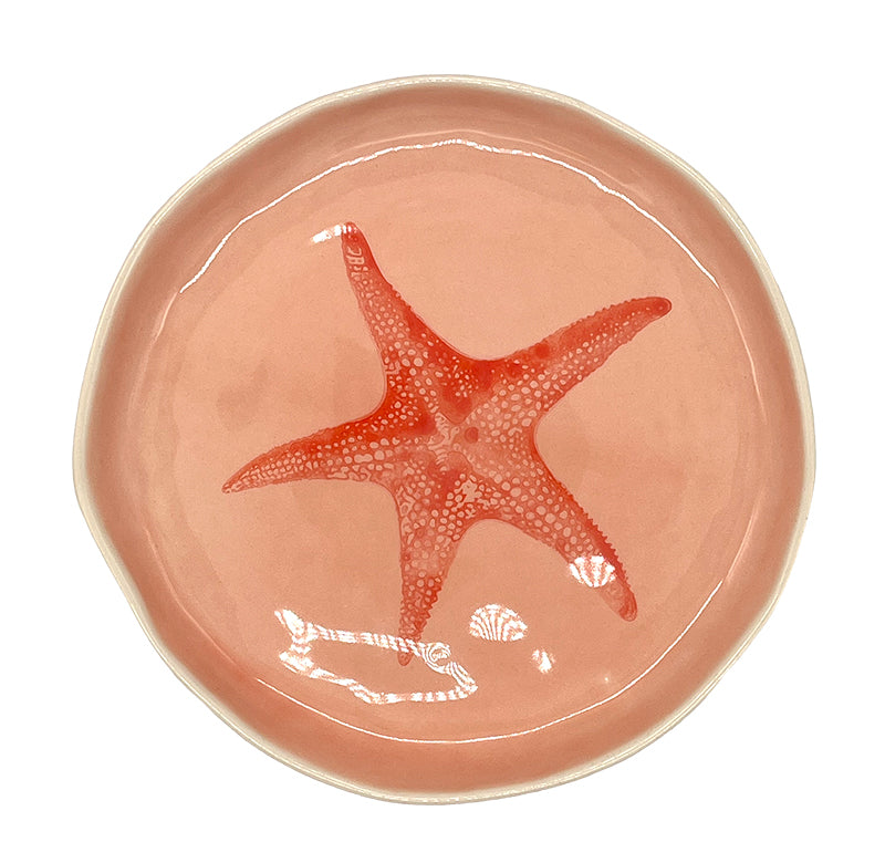 Recife Dessert Plate coral