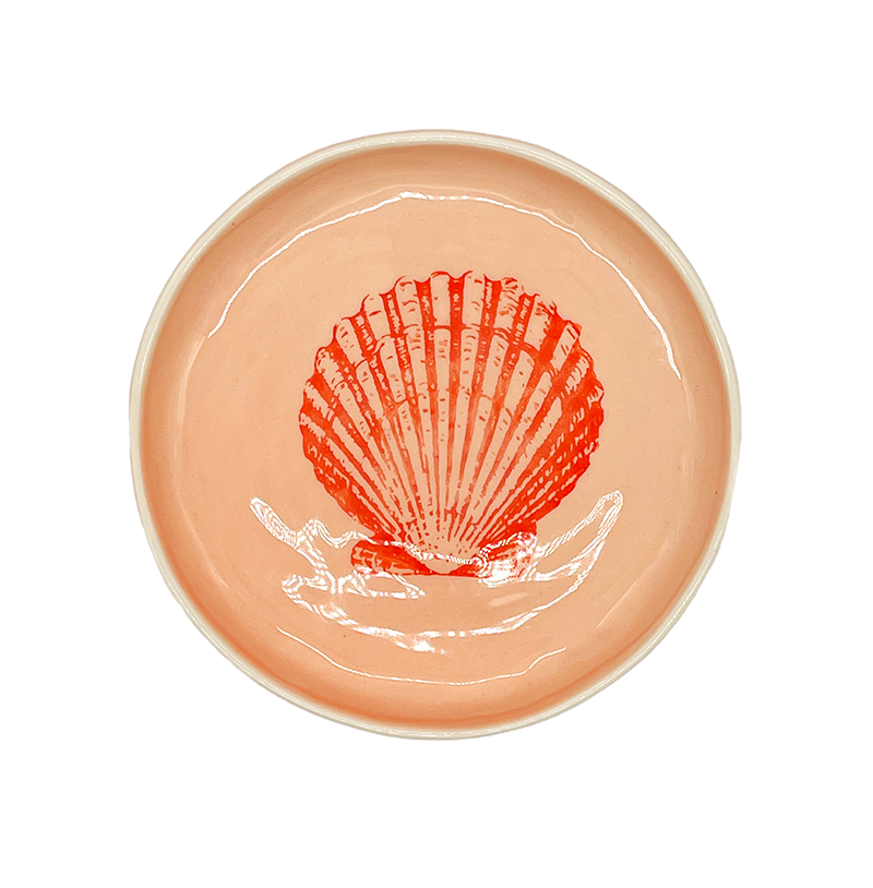 Recife Bread Plate coral