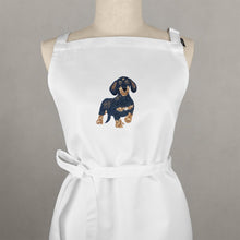Lade das Bild in den Galerie-Viewer, Schürze Dackel, weiß
