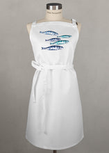 Lade das Bild in den Galerie-Viewer, Schürze Sardinenschwarm, weiß
