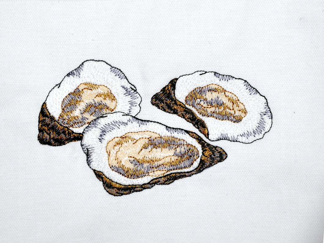 Schürze Austern, weiß
